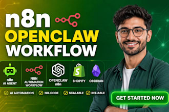 build n8n ai agent n8n automation workflow expert openclaw n8n shopify obsidian