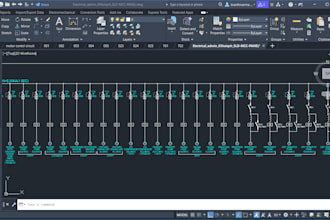 create professional electrical autocad drawings, sld and power layouts
