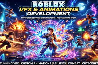 create high quality roblox vfx and animations for your roblox games