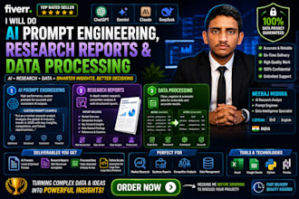 do ai prompt engineering, research reports and data processing