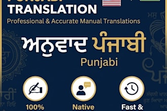 translate english to punjabi accurately and professionally