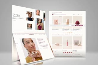 beauty shopify store, skincare website, cosmetics skincare shopify store