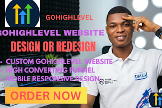 design gohighlevel website, setup ghl domain, and create email campaigns