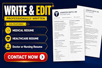 edit healthcare resume medical or nursing resume CV cover letter, linkedin