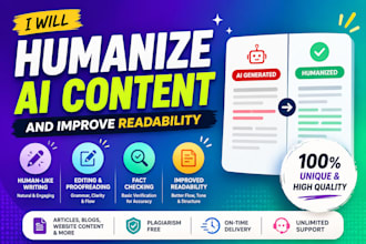 edit and humanize ai generated content