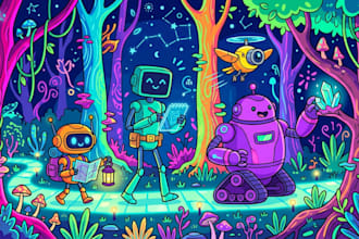 draw cartoon illustrations for you