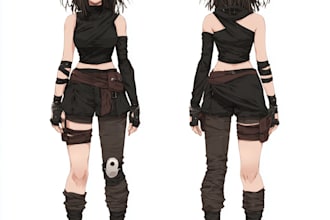 do your anime mega character illustration