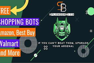 build amazon bot, walmart, ebay bot, , bestbuy bot, pokemon bot, popmart bot
