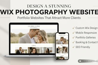 design redesign stunning wix photography wedding portfolio website that attract