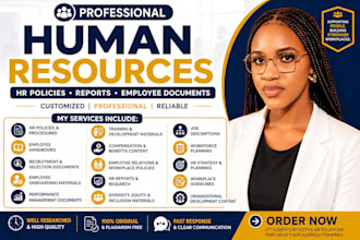 create professional HR policies, employee handbooks and HR documents
