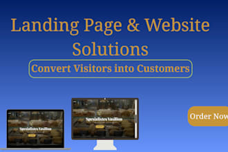 develop a fast and responsive landing page