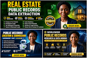 extract real estate public records and county data for verified leads
