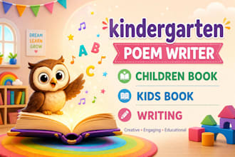 do kindergarten poem writer children book kids book writing