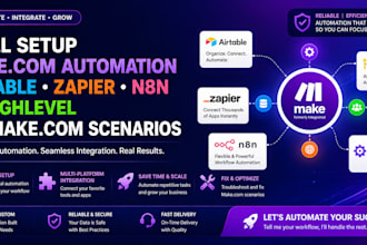 setup make com automation airtable zapier n8n gohighlevel fix make com scenarios