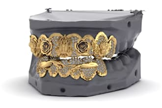 design custom grillz, teeth jewelry and iced out 3d cad models