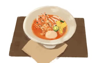 create illustration of food or drink