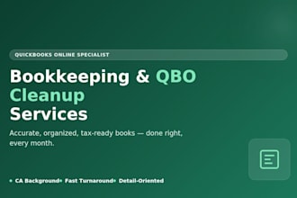 do bookkeeping and accounting in quickbooks online