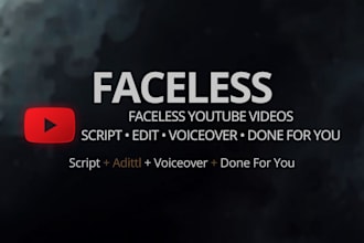 create faceless youtube automation videos with script and voiceover