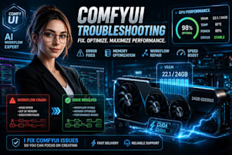 troubleshoot comfyui ai image workflows, errors, crashes and vram