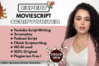 be your professional scriptwriter for youtube, tiktok, and podcast