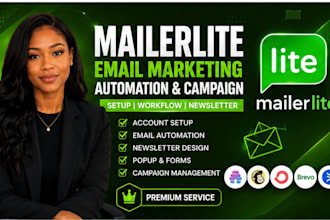 setup mailerlite email marketing automation, campaign and email newsletter