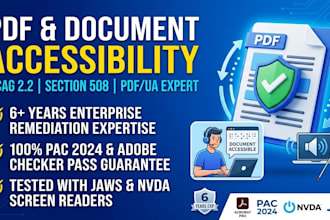 be your expert for pdf accessibility and remediation