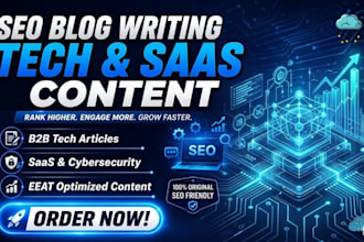 write well researched SEO articles for b2b saas and tech companies