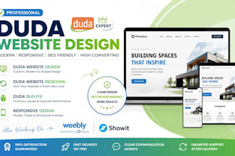 do duda website design duda website redesign duda bug fix weebly showit design