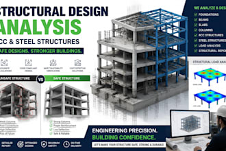 do structural design analysis of rcc steel foundation beams slabs and columns