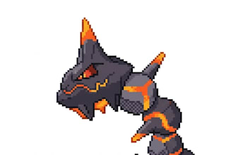 make front sprite in fakemon game style