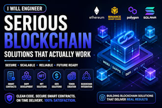 develop secure blockchain, smart contract and web3 solutions