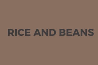 cook rice and beans