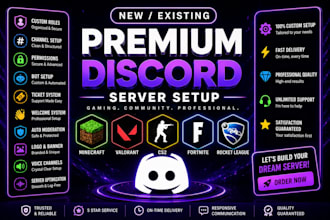 setup gaming discord server
