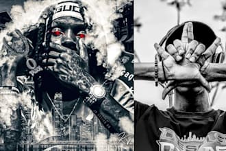 create album cover art, podcast logo and mixtape cover design