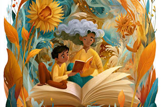 illustrate children story book illustration, story book