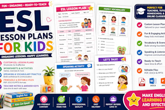 create fun esl lesson plans, worksheets and activities for kids
