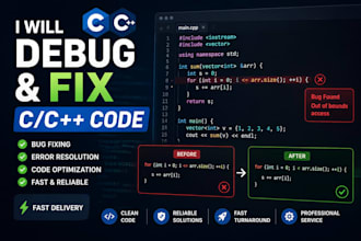 debug and fix your c code