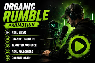 do organic rumble video promotion, rumble subscriber, rumble views