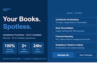 do quickbooks bookkeeping and bank reconciliation