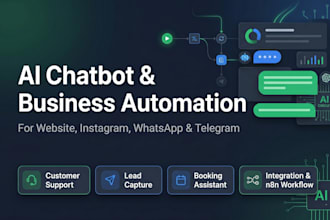 create a chatbot and business automation system