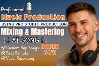 mix and master hip hop, pop singer, rapper, make remake beat, custom rap singer