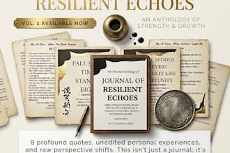design a minimalist printable journal or ebook template