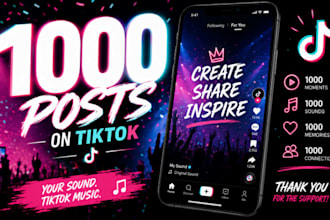 post on tiktok using your sound, music for viral exposure