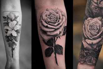 do unique customized realism tattoo design