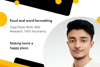be your virtual assistant for data entry, data mining, typing, web research