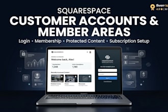 do squarespace customer accounts squarespace member areas login system