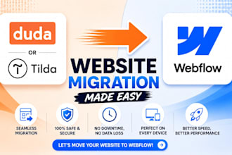 migrate duda tilda website to website seamlessly