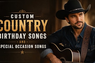 write and sing custom country birthday songs and special occasion songs