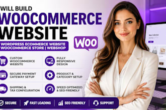 build woocommerce website wordpress ecommerce website woocommerce store webshop