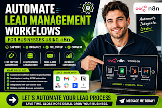 automate lead management workflows for businesses using n8n